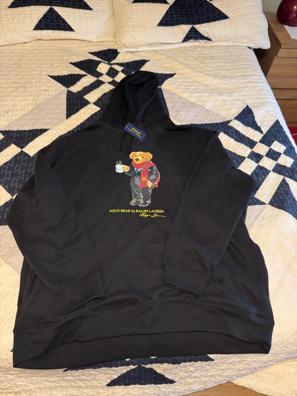 Polo Ralph Lauren Polo Bear Hoodie - Black - 3XLT